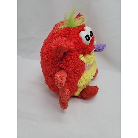 Mushabelly Alienoids Org  Plush 8" Red  Pink Yellow Mushkin Purple Tongue - Picture 6 of 11